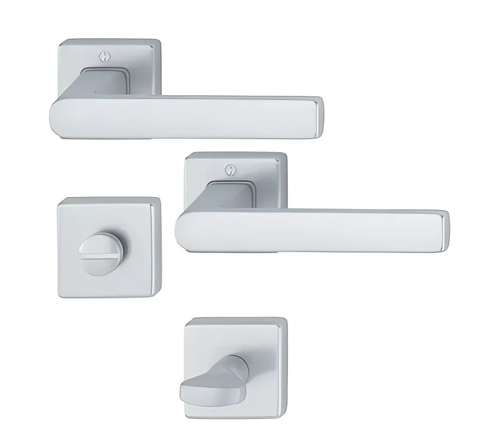 Дверна ручка Hoppe BRINDISLI з фіксатором WC хром матовий (Німеччина)