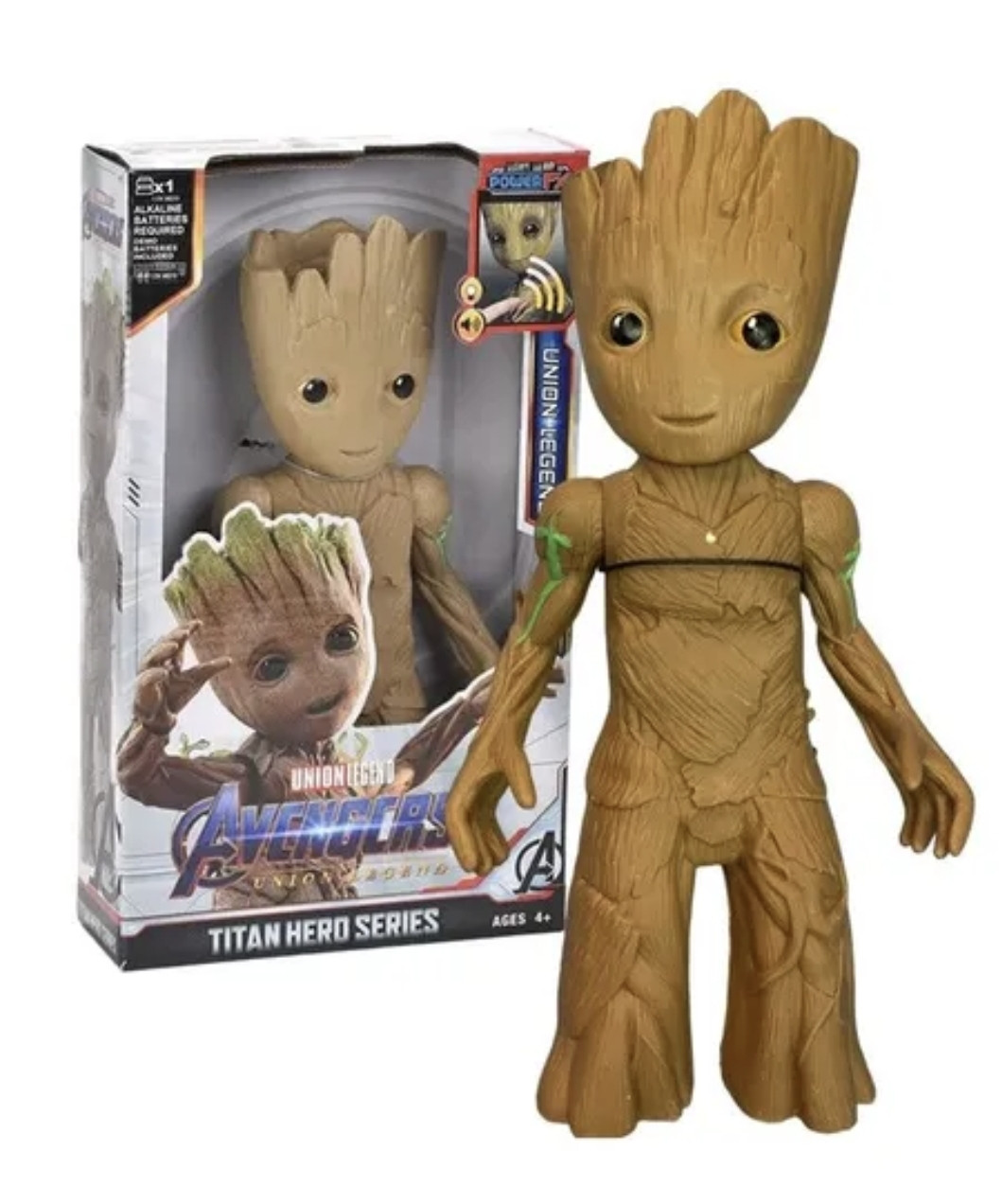Фігурка іграшка для хлопчика Месники Грут 28 см., Супергерої Marvel Avengers Groot, зі світлом і звуком