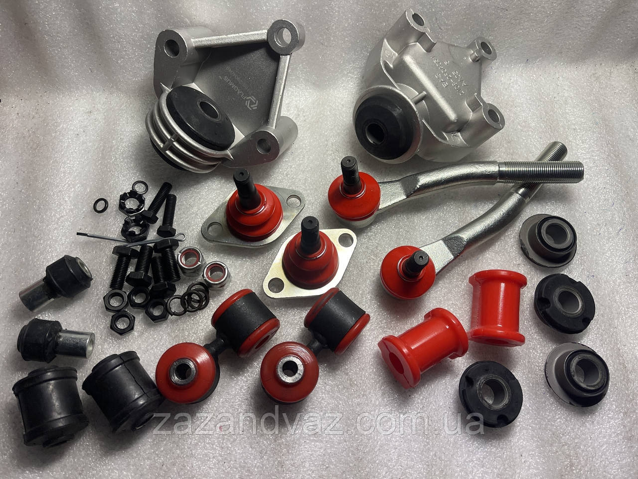 Ремкомплект передньої підвіски ВАЗ 2108-21099 2113-2115 поліуретан і силікон повний
