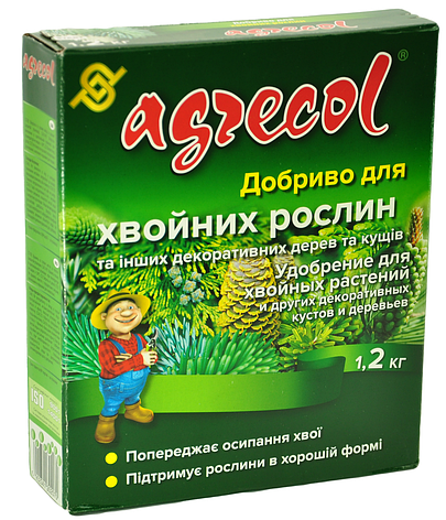 Добриво 1,2 кг для хвойних рослин Agrecol, фото 1