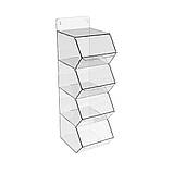 Диспенсер EKOSTAR вертикальний для мармеладів, снеків, горіхів 4 комірки, фото 2