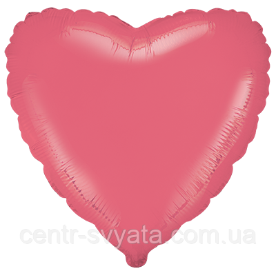 Фольгована кулька Flexmetal 18"(45 см) Серце пастель червоне
