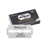 Двосторонні леза для бритв, перукарські леза "Matgicol Swedish Super Platinum Professional", 10 штук