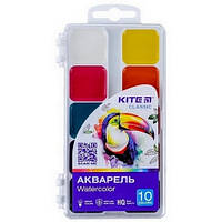 Акварель Kite Classic 10 кольорів, без пензлика
