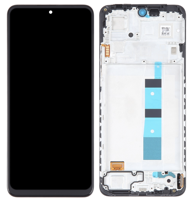 Дисплей (екран) для Xiaomi Redmi Note 12 4G, чорний, TFT, з передньою панеллю
