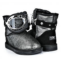 Зимові жіночі Уги UGG Чорні Чоботи на Хуху Теплі (розміри: 36,37) — 29