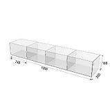 Диспенсер EKOSTAR для цукерок, снеків, горіхів, сухофруктів 4 комірки, фото 3