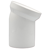 Коліно до унітаза DN100 біле поліпропілен 110×22° SANIT 58.101.01..0023, фото 2