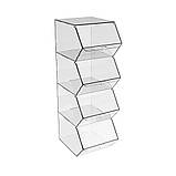 Диспенсер EKOSTAR вертикальний для мармеладів, снеків, горіхів 4 комірки, фото 2