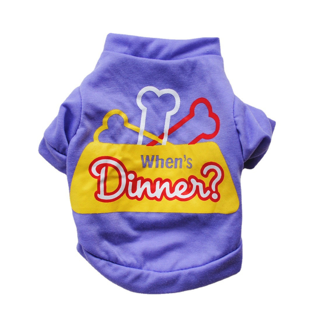 Світшот для собак Pet Style "Коли обід?" Фіолетовий XS, фото 1