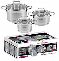 Набір каструль із неіржавкої сталі ProfiCook PC KTS 1223 6 елементів