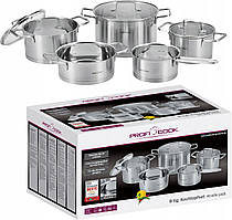 Набір каструль із неіржавкої сталі ProfiCook PC KTS 1225 8 елементів