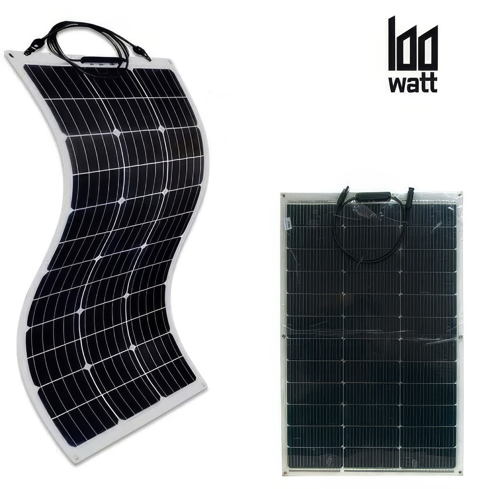 Гнучка сонячна панель 18V 100W Flexible panel 595х925х2.6 мм, переносна сонячна батарея для дому
