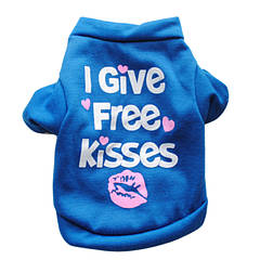 Світшот для котів Pet Style "Free kisses?" Синій XS