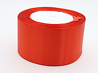 Стрічка атласна червона 50 мм