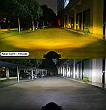 Універсальні круглі LED протитуманні фари 45W (3.5") – Білий+Жовтий світло 12–24v, IP67, фото 3