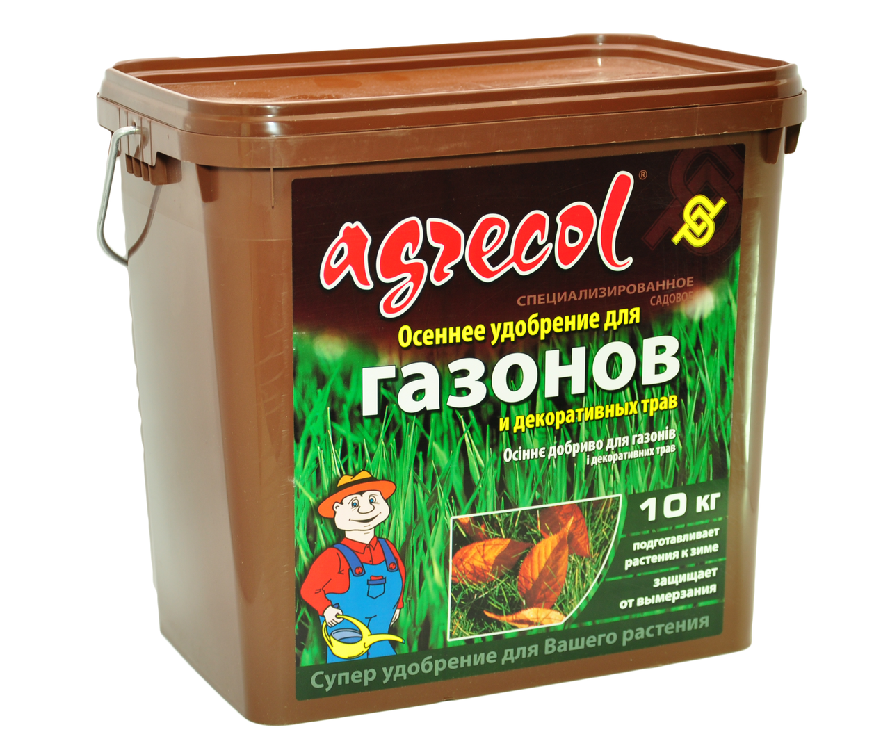 Добриво 10 кг осіннє для газону Agrecol