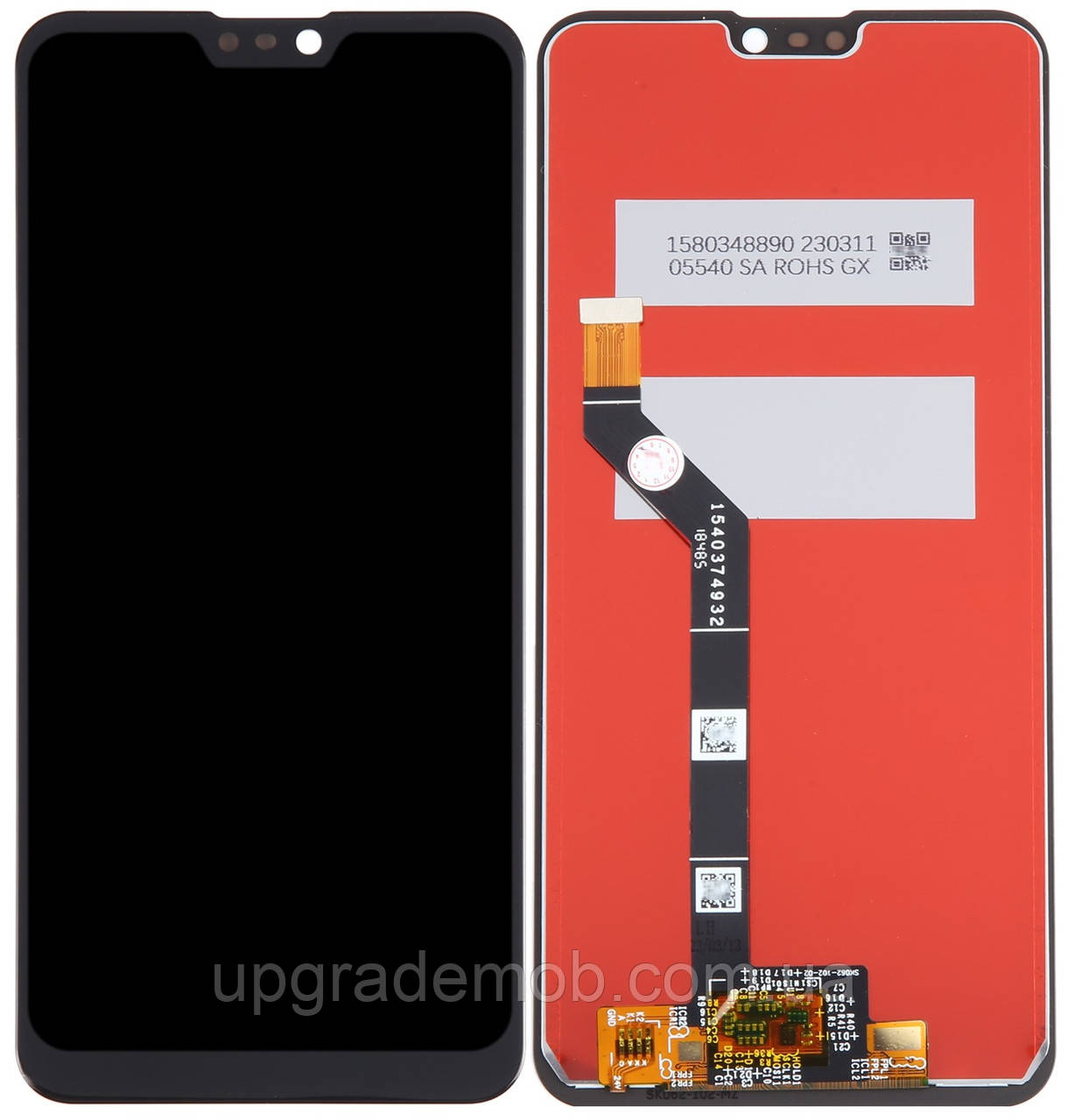 Дисплей модуль тачскрин Asus ZenFone Max Pro M2 ZB631KL чорний, фото 1