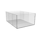 Короб EKOSTAR з оргскла 3 мм прозр 500х350х200 мм 3 відділення, фото 2