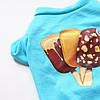 Футболка для котів Pet Style "Морозиво" Блакитна XS, фото 2