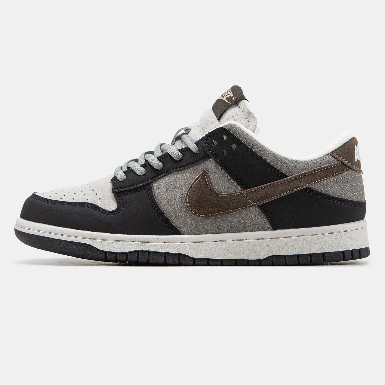 Чоловічі Кросівки Nike SB Dunk Low Grey Black Brown / Найк СБ Данк Низькі
