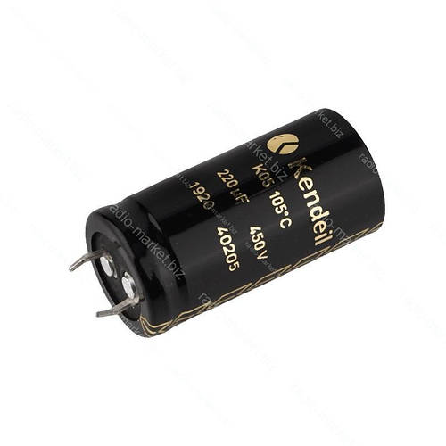 Конденсатор електролітичний 220мкф 450В 105C (ID#2457217001), ціна: 179 ...