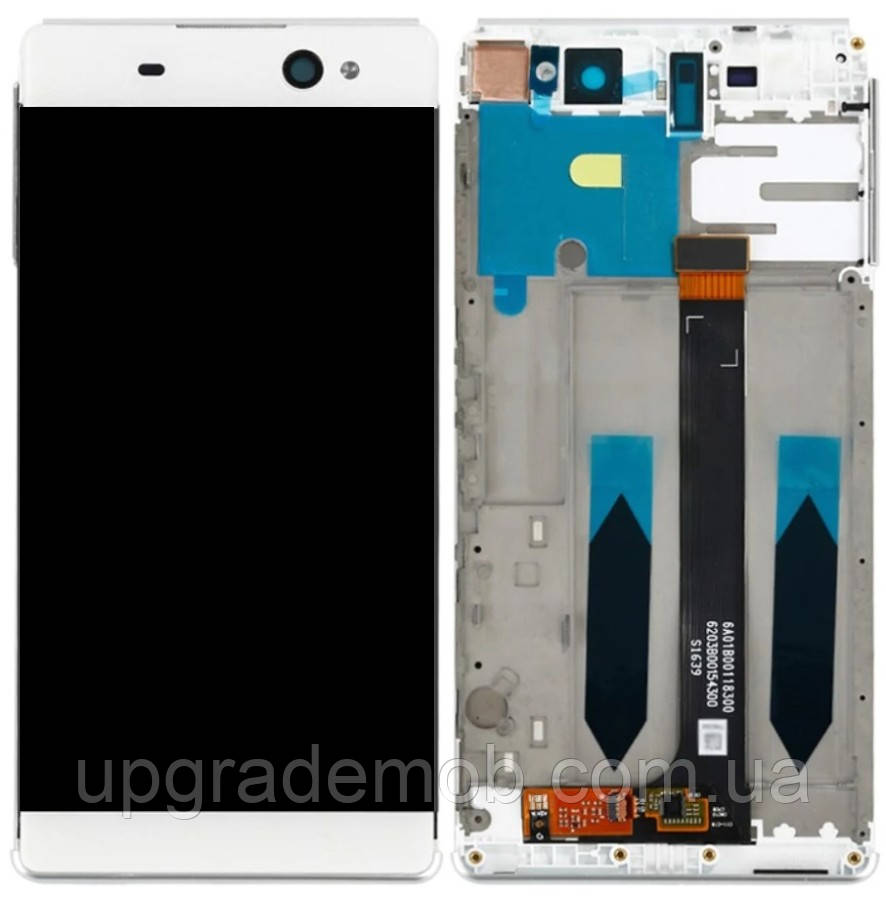 Дисплей модуль тачскрин Sony F3211 Xperia XA Ultra/F3212/F3213/F3215/F3216 білий з рамкою