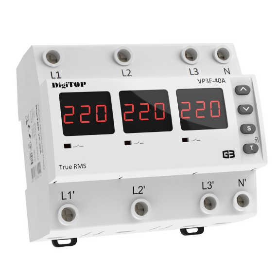 Реле напруги DigiTOP VP-3F40A M6R 4820118381749