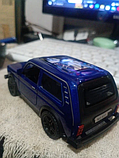 Модель авто 1/40 автомобіль ВАЗ 2121 "Нива", синій. Якість!, фото 6