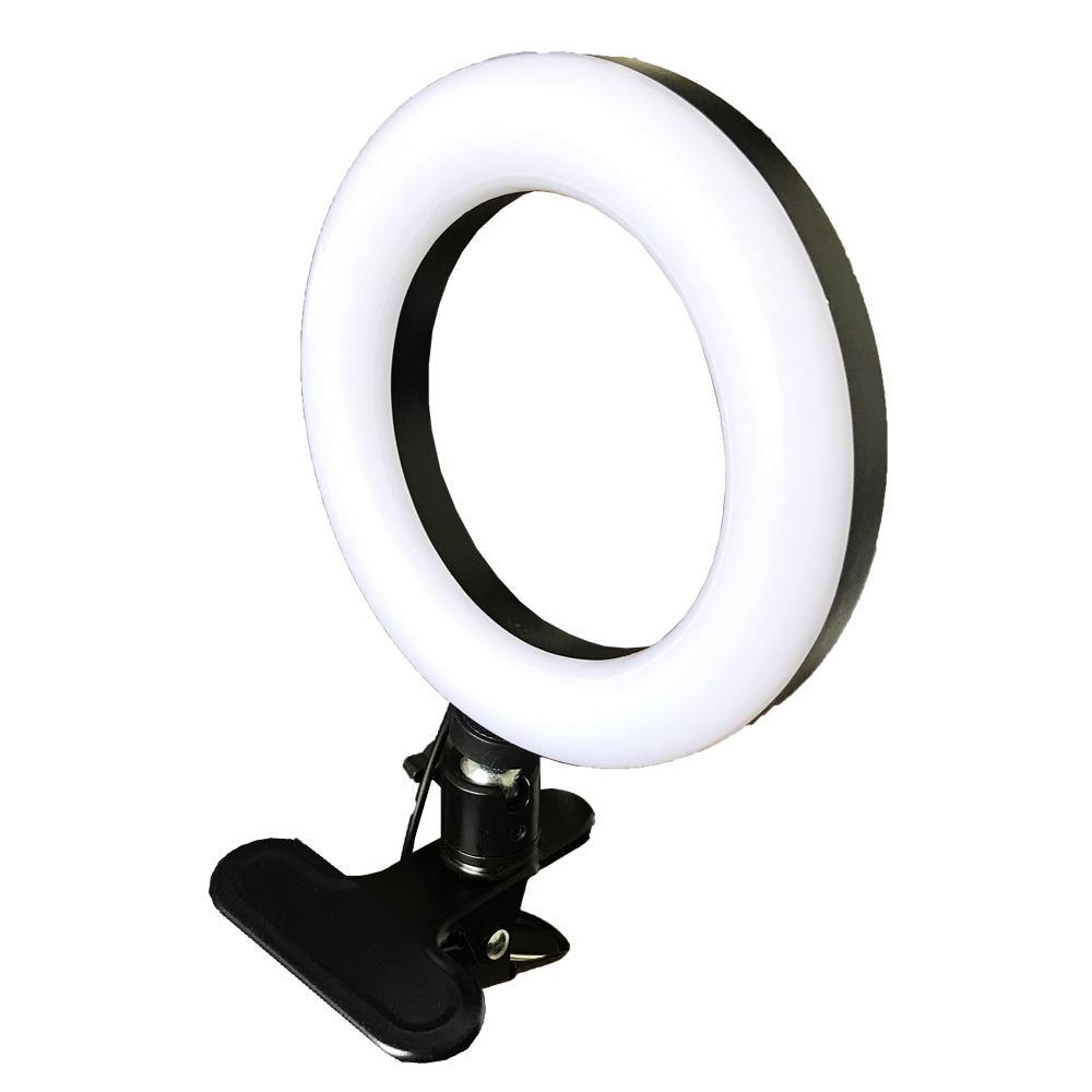 Студійне світло, тримач-прищіпка для телефона Strong & Stable Clap Mount з LED ( 6 " ) підсвіткою, фото 1