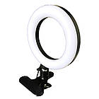 Студійне світло, тримач-прищіпка для телефона Strong & Stable Clap Mount з LED ( 6 " ) підсвіткою