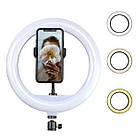 Студійне світло, кільцева світлодіодна Led лампа А-200 20 см Ring Fill с затискачем для телефона
