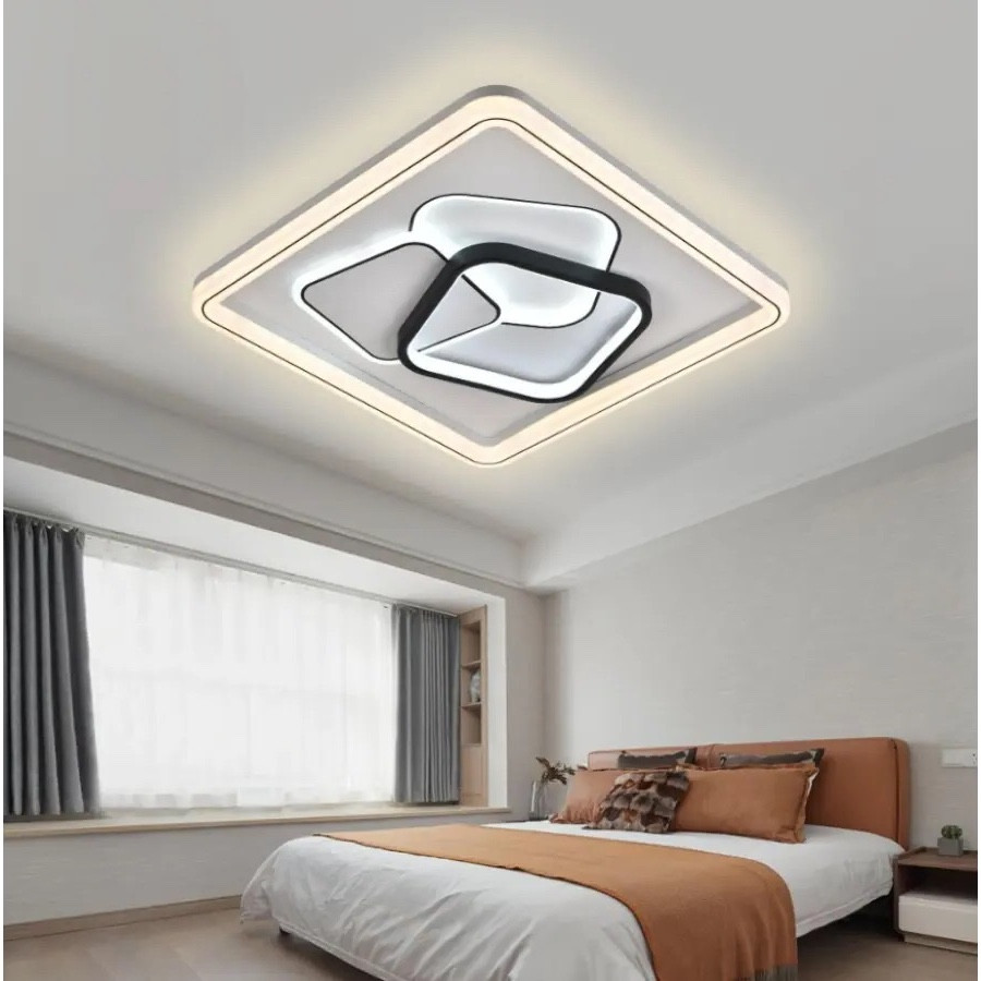 Люстра світлодіодна Led до 18 м² кругла з пультом V X5013 WT+BK