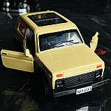 Модель авто 1/40 автомобіль ВАЗ "Нива", "NIVA" біла. Якість!, фото 6