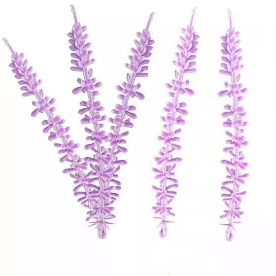 Добавка штучної лаванди бузкової 10 см за 100 шт., фото 1