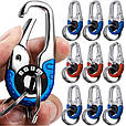 Брелок-карабін для ключів червоний, фото 4