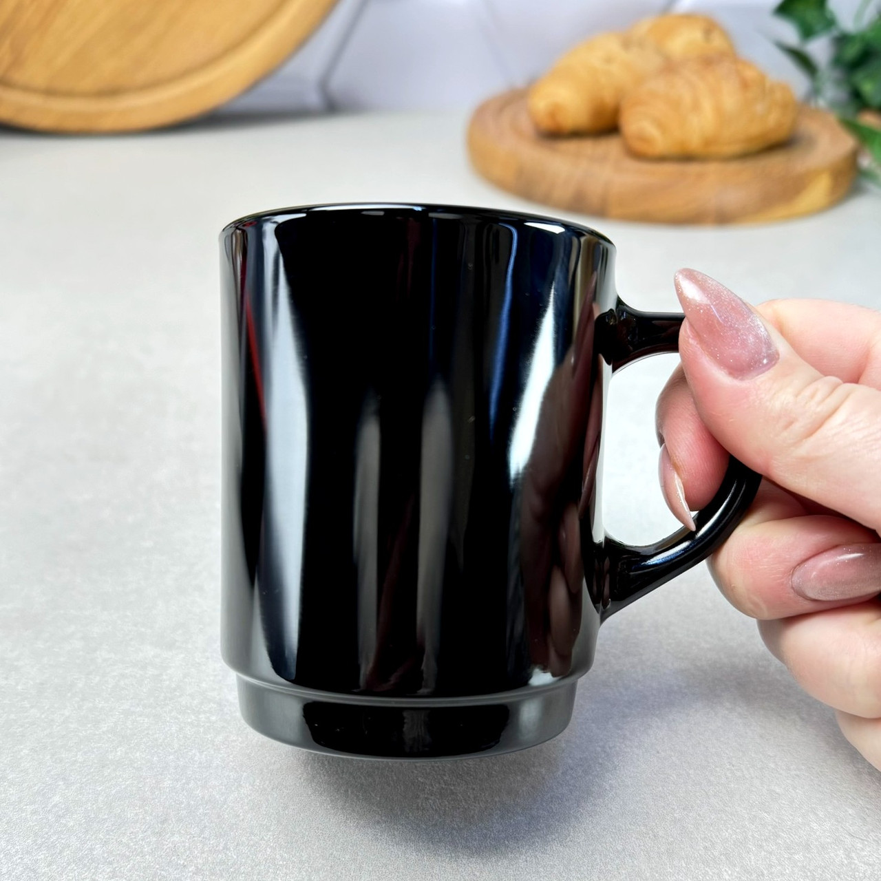 Набір чорних кухлів 6 шт 250 мл Luminarc EMPILABLE BLACK