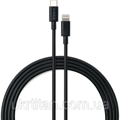 Оригінал! Дата кабель USB-C to Lightning 1.0m 3A 20W PVC Vinga (VCDCCL31) - Вища Якість!, фото 1