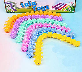 Антистрес іграшка "Гусениця" 25 см (5 кольорів)