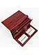Жіночий шкіряний гаманець бордового кольору на магніті Marco Coverna, фото 8