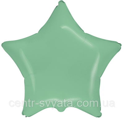 Фольгована кулька Flexmetal 18"(45 см) Зірка пастель м'ятна