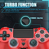 Контролер Gamrombo для P4, бездротовий червоний геймпад для P4 Pro/Slim/ПК, фото 2