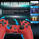 Контролер Gamrombo для P4, бездротовий червоний геймпад для P4 Pro/Slim/ПК, фото 4