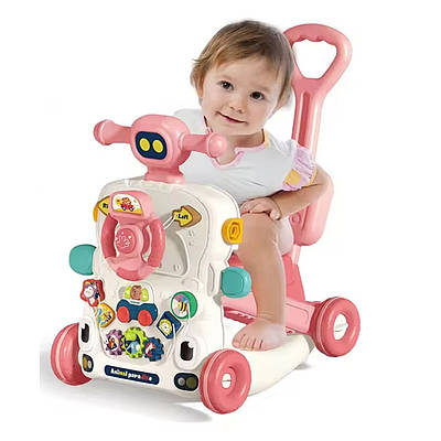 Музичні Ходунки трансформер для малюка каталка ігровий толокар велосипед столик сортер пальчикова гра
