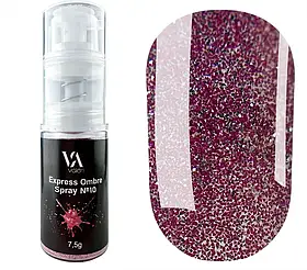 Омбре спрей Valeri Express Ombre Spray No10 малиновий глітер, 7,5 г