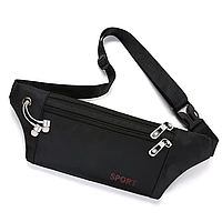 Універсальна сумка на пояс і через плече Black