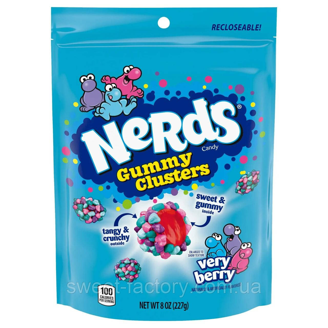 Жувальні цукерки Nerds Gummy Clusters Very Berry 226g, фото 1