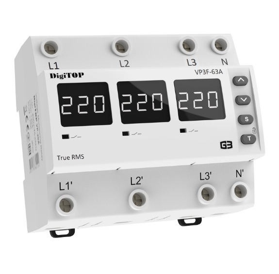 Реле напруги DigiTOP VP-3F63A M6W 4820118381770