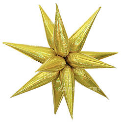 Фольгована кулька промінь для 3D зірки їжака 41 дюйм золото