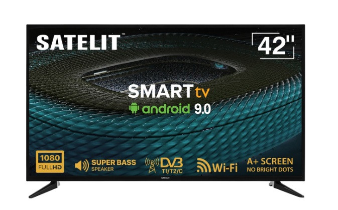 LED Телевізор 42" Satelit 42F8001ST Black